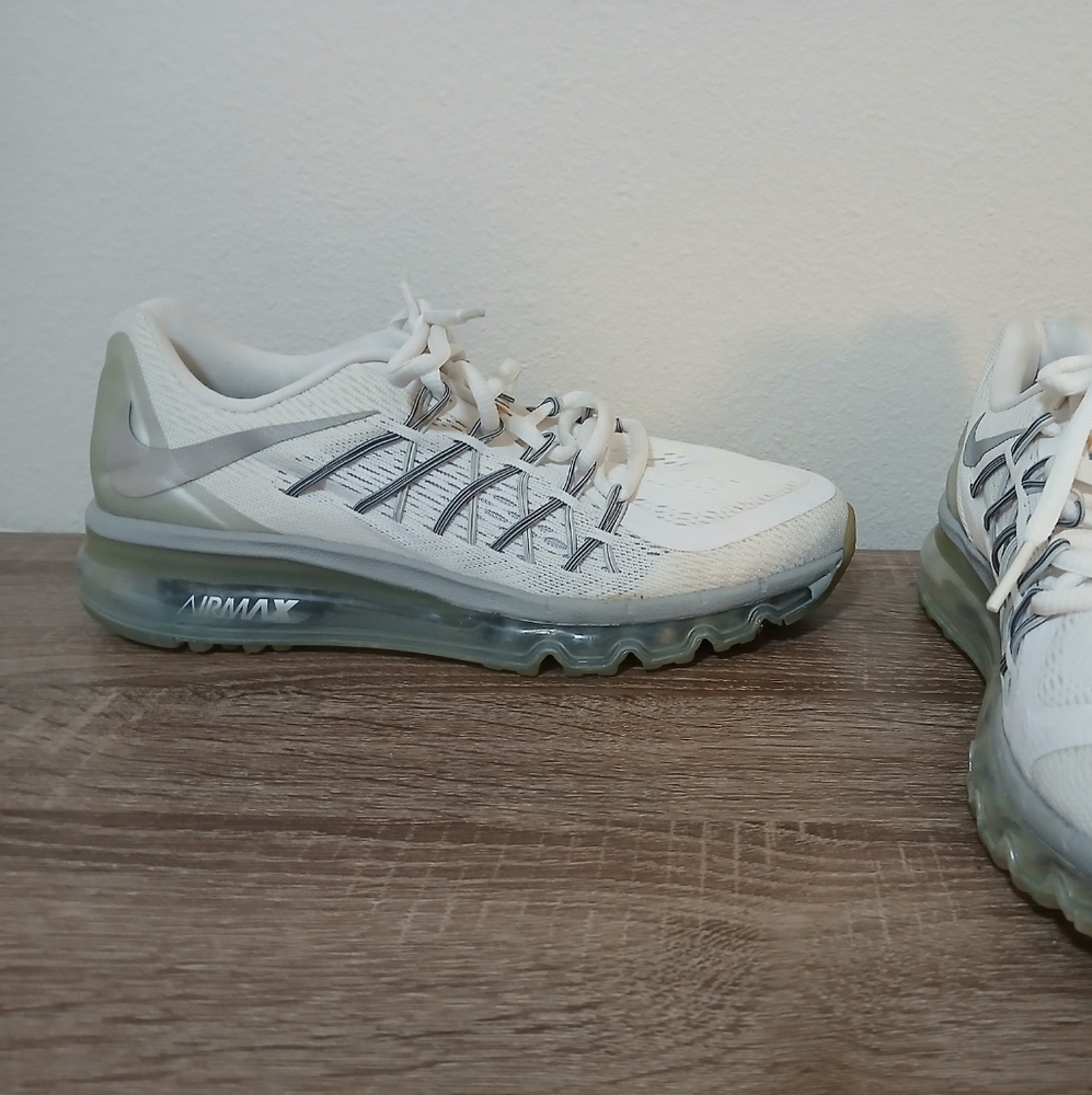 Nike Air Max 2015 Silver Pure Platinum Running Shoe